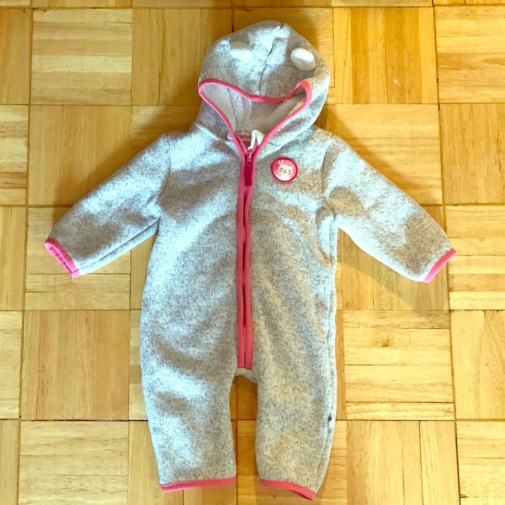 Adorable, European, soft, warm winter baby bunting